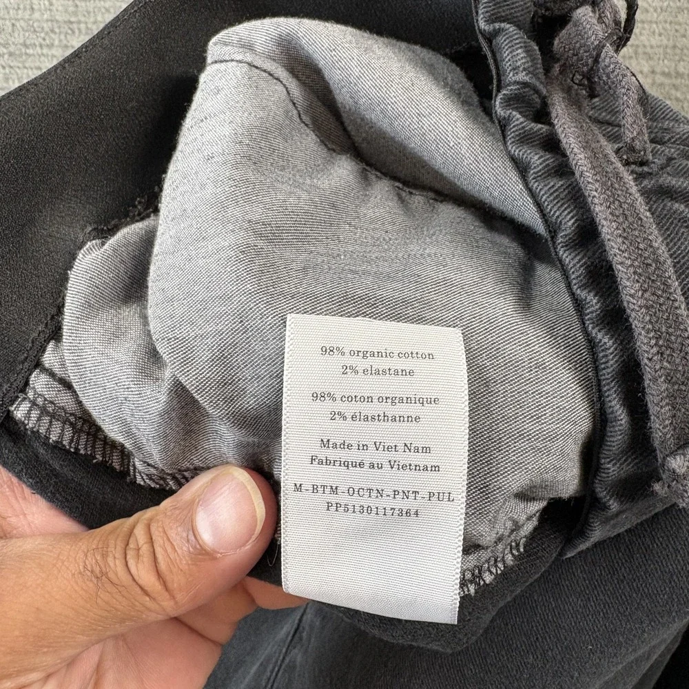 Everlane The Easy Pant Pull On Mens L Faded Black Tapered Drawstring Stretch